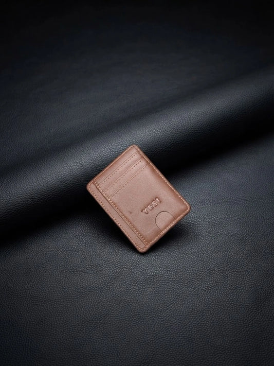 Brown Leather Card Holder Wallet for Men | Slim Minimalist | RB Store