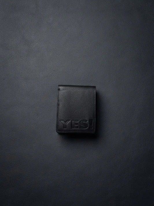 YESI Black Embossed Leather Bifold Wallet for Men | Branded | RB Store