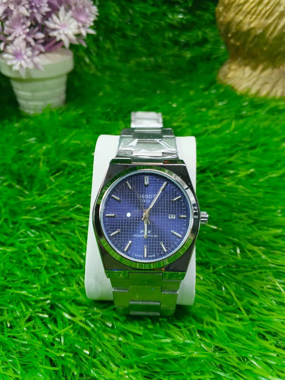 Men’s Stainless Steel Bracelet Watch with Date