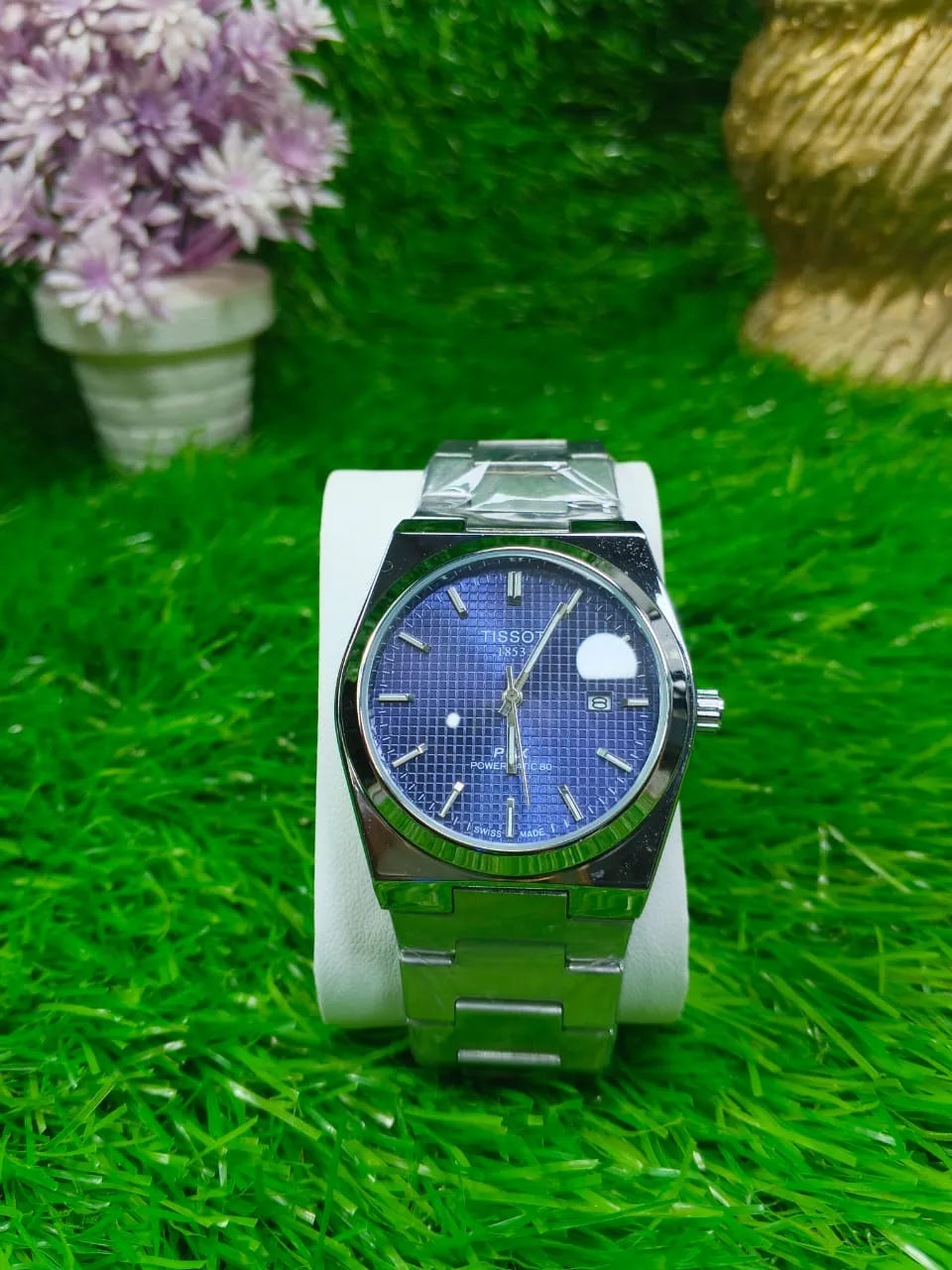 Men’s Stainless Steel Bracelet Watch with Date