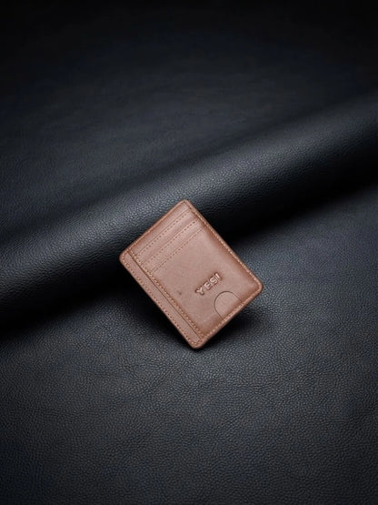 Brown Leather Card Holder Wallet for Men | Slim Minimalist | RB Store