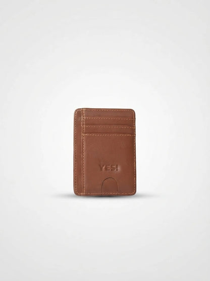 Brown Leather Card Holder Wallet for Men | Slim Minimalist | RB Store