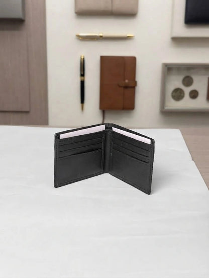 YESI Black Embossed Leather Bifold Wallet for Men | Branded | RB Store